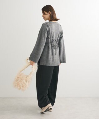 Green Parks ＳＥＴ２点　ニットキャミ＋ニットチュニック Gray Mixture