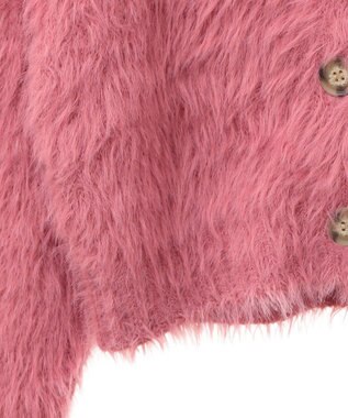 Green Parks ・Ｐｅｔｉｔ　Ｆｌｅｕｒ　シャギーニットカーディガン Pink