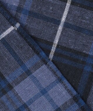 J.PRESS LADIES L 【洗える】モデレートマドラス ギャザースリーブ ブラウス ネイビー系3