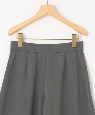 組曲 【洗える】ライトツイルストレッチ パンツ グレー系