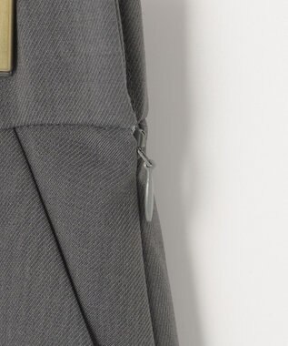 組曲 【洗える】ライトツイルストレッチ パンツ グレー系