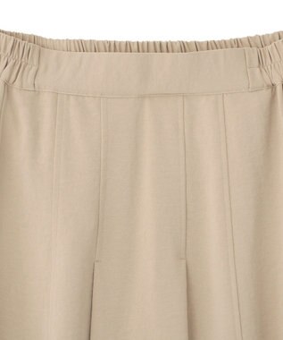 Green Parks プリーツサテンフレアスカート Light Beige