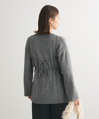 Green Parks ＳＥＴ２点　ニットキャミ＋ニットチュニック Gray Mixture