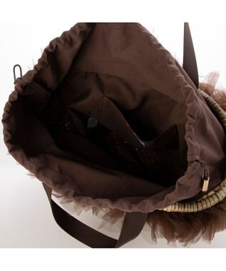 UNBILLION カカトゥ kakatoo / チュールフリンジカゴバッグ ブラウン