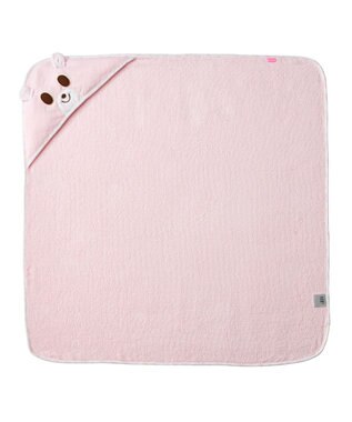 MIKI HOUSE HOT BISCUITS ベビーバスタオル＆スタイギフトセット【BOX付き】 ピンク