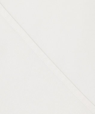 23区 【洗える】バックサテンアムンゼン パール釦 バイカラー ブラウス ホワイト系