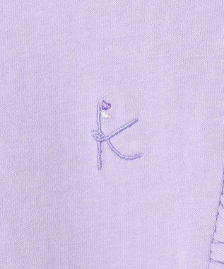 組曲 KIDS 【80-100㎝】 フルールフリルTシャツ ラベンダー