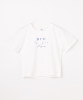 ANY KIDS 【2点セット】Tシャツ×レース キャミソールチュニック ホワイト