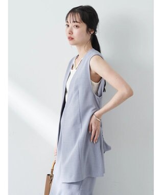 earth music&ecology リネンライクジレ Grayish Blue