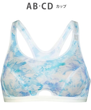 CW-X 【WOMEN】 スポーツブラ ミディアム サポートタイプ 【動いてもズレにくい】 吸汗速乾（本体） HTY007 /ワコール サックス