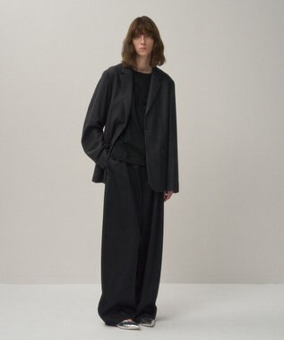 ATON MERINO COLLEGE FLANNEL | テーラードジャケット - UNISEX CHAROCAL TOP