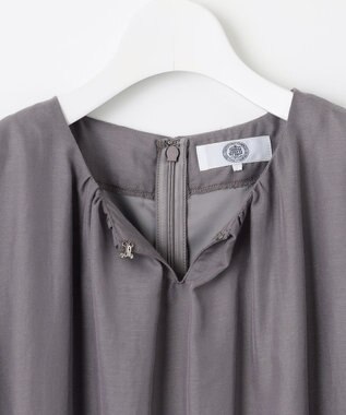 J.PRESS LADIES 【洗える】ブライトスパンボイル ワンピース グレージュ系