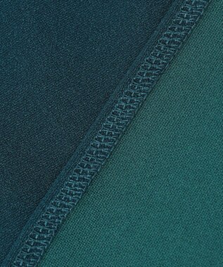 組曲 S 【WEB限定】ライトジョーゼット袖タック ブラウス ダークグリーン系