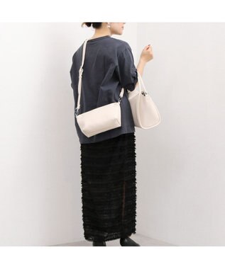 UNBILLION カシュカシュ cachecache / 通しハンドル2wayフラップトート アイボリー