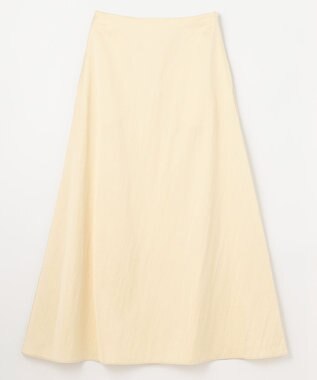 NAVE 【ReNAVE　洗える】グロスサテンスカート クリーム