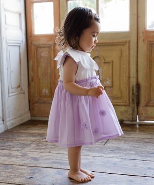 組曲 KIDS 【Fサイズ】チュールリボン スタイ オフホワイト系