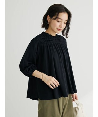 Green Parks Ｂ．スモッキングカットプルオーバー Red