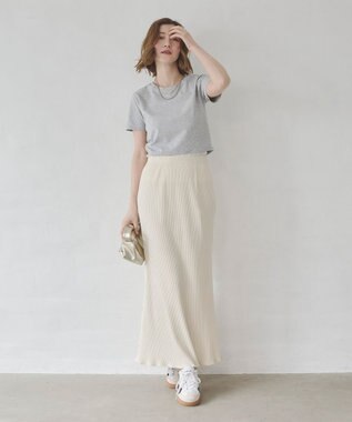 WEGO 【7色/SMLサイズ展開】コンパクトフィットT 杢グレー