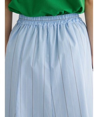 Green Parks ストライプフレアスカート Blue