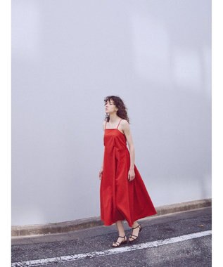 Green Parks バックデザインキャミワンピース Red