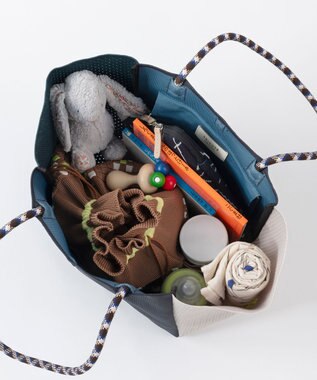 TRICOTE 【 軽くて丈夫・A4サイズ対応】ニットカラーバッグ 99BLACK