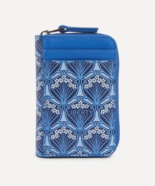 LIBERTY. アイフィス ブルー ジップド バーチカル ウォレット