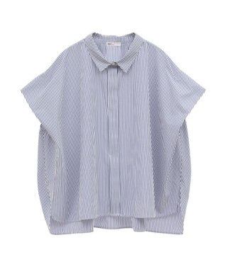 CRAFT STANDARD BOUTIQUE ステンサイドソリッドストライプブラウス2 Stripe Blue