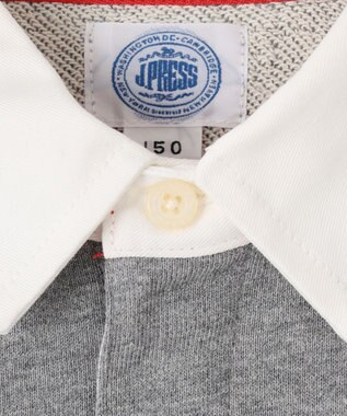 J.PRESS KIDS 【140-170cm】ホワイトカラー ポロシャツ グレー系