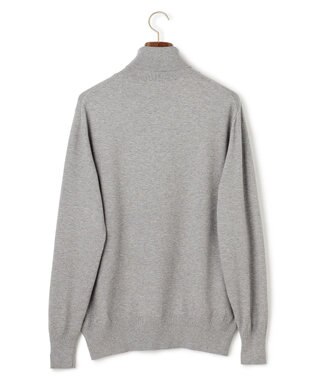 J.PRESS MEN 品よく暖かで首元からスマートに【ストレッチ / イージーケア】【FLEX YARN】タートルネック ニット ライトグレー系
