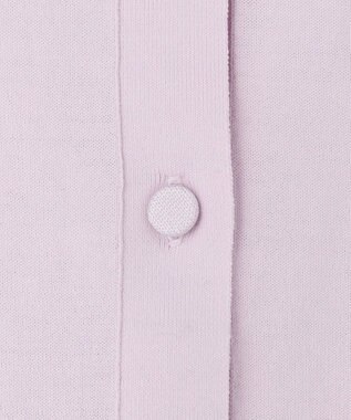 BEIGE， JULIE / コットンシルク クルーネックカーディガン Lilac