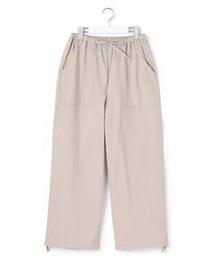 J.PRESS YORK STREET 【WOMEN】ソフトコットン ワイドベイカー パンツ ベージュ系