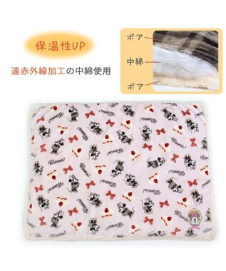 PET PARADISE ディズニーミニーマウス 遠赤外線 ボアマット 《ケーキ柄  》(80×60cm) ケーキ柄