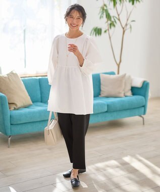 ANY サッカーパフスリーブブラウス オフ