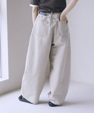 earth music&ecology タックバルーンデニム Black