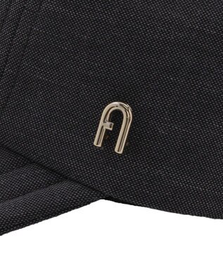 MOONBAT 【遮光100％/遮熱/UVカット】FURLA(フルラ)アーチロゴ ロングつば キャップ 帽子  手洗い可能/日本製 ディープブルー