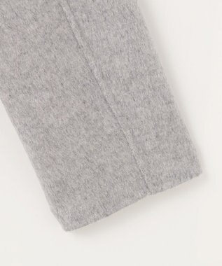 J.PRESS LADIES 【リバーシブル】ウールナイロンリバー スタンドカラー コート ライトグレー×ベージュ系