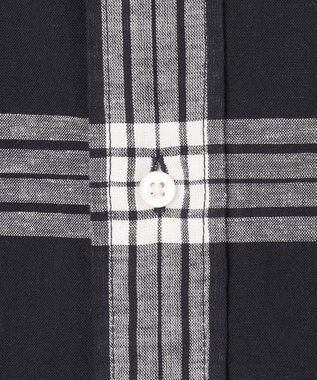 J.PRESS YORK STREET 【UNISEX】マドラスチェック ボタンダウンシャツ ブラック系4