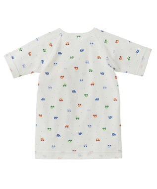 MIKI HOUSE HOT BISCUITS 肌着セット 通年用(総柄) ブルー