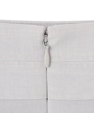 ICB 【接触冷感・速乾・防シワ・洗える】 レーヨンライクトロ タイトスカート ライトグレー系