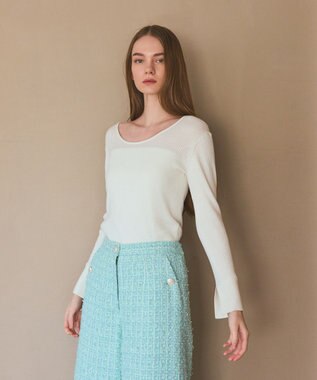 GRACE CONTINENTAL 綿カシミヤインナートップ