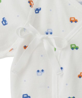 MIKI HOUSE HOT BISCUITS 肌着セット 通年用(総柄) ブルー