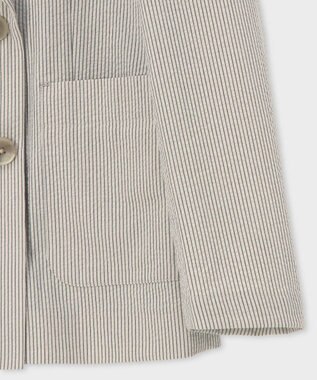 Paul Smith ストライプ シアサッカー ダブルブレスト ジャケット ベージュ