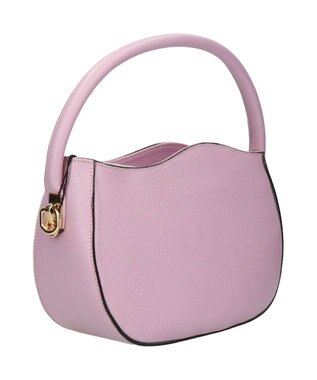 INTER-CHAUSSURES 【ANDREA CARDONE】ウェーブカットレザーハンドバッグ ラベンダー