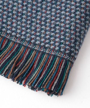 JOSEPH ABBOUD 【フランス製】ランダムボーダー ストール ダルブルー系1