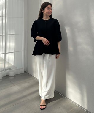 UNFILO 【11サイズ展開】 BEAUTY MOVE タックワイドパンツ [NEW]オフ