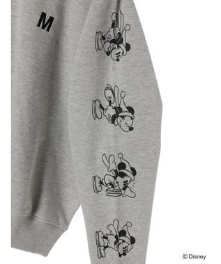 Green Parks Ｄｉｓｎｅｙ／裏毛袖プリントスウェットII Gray Mixture