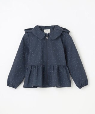 組曲 KIDS 【110-140㎝】ランダムドット ブルゾン ネイビー系5