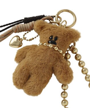 Green Parks パフパフベアーバックチャーム Brown