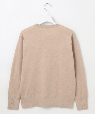 J.PRESS LADIES L 【洗える】スパーク ラメ配色 ニット ベージュ系