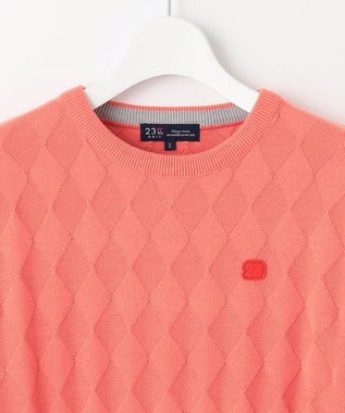 23区GOLF 嬉しいセット企画【ニット＋リバーシブルスカート】【WOMEN】 カラーニットアップ オレンジ系